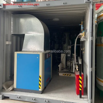 Mobile, verpackte Systeme, medizinische Sauerstoffanlage, Container-Sauerstoffgenerator-Tankstellenanlage
