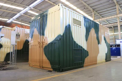 Mobile medizinische Sauerstoffanlage im Container
